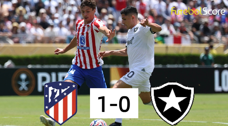 Botafogo é derrotado pelo Atlético de Madrid, mas avança às oitavas do Mundial de Clubes em 2º lugar